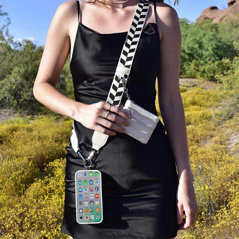 VURYAPI Cell Phone Strap with Zipper Pocket, Clip and Go