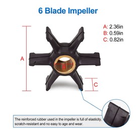 Gtion 439077 396933 Water Pump Repair Kit Compatible with Johnson Evinrude BRP Outboard Sierra 18-3399 0439077 0396933 396932 391635 390770 777808