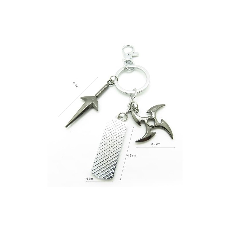 Vophifo Konoha Headband Plate Keyring, multicoloured