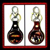 BOSTON DON’T LOOK BACK LEATHER KEYCHAINS LOT OF TWO
