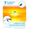 Agrieyes Smoke Lens Wireless Beacon Light, Rechargeable Flashing Lights for