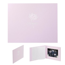 HAKUBA 4977187003314 HAKUBA Photo Mount Memorial Mount AZ 2L Size 1 Side (Horizontal) Lotus for Funerals, Memorial Services, Storing Memorial Photos, Memorial Services