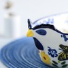 Bicuzat Vintage Butterfly and Flower Pattern Pie Pan, Chicken Shape