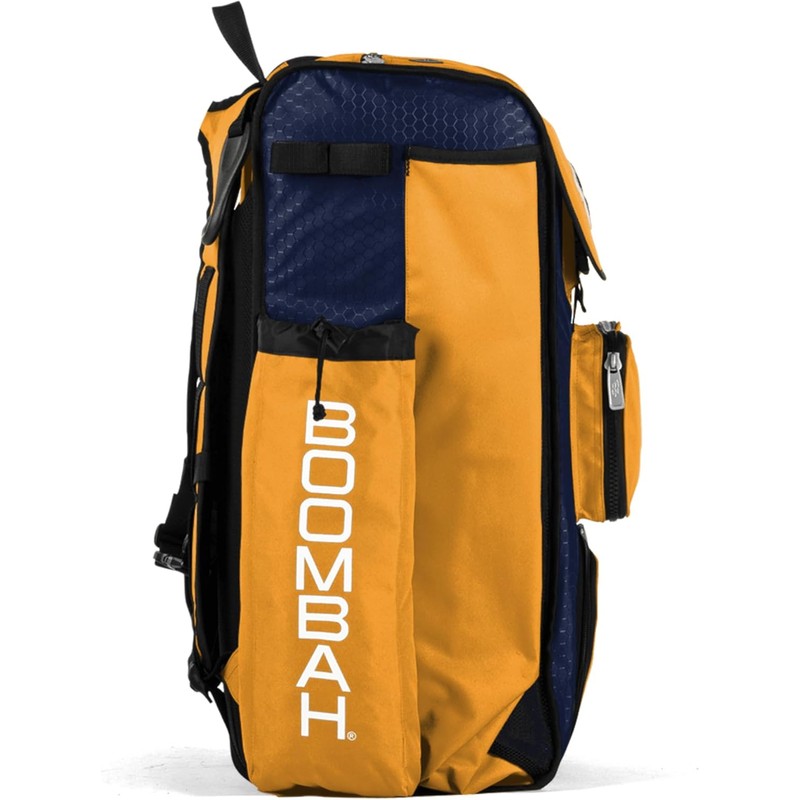 Boombah Catchers Superpack Bat Bag - BM-9024C23 Navy/Gold - Holds