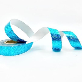 Mermaid Scales Decorative Craft Tape, 20mm x 20m, Paperback - Hula Hoop Tape, Gymnastics Hoop Tape, Calisthenics Rod Tape, Scrapbooking, Gift Wrapping, Junk Journal, Sticky Tape (Teal)