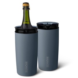 BrüMate Togosa 2-in-1 Wine Chiller Bucket or Champagne Bucket & 100% Leakproof Pitcher | Portable Cooler Fits Most Wine, Champagne, & Liquor Bottles | Perfect Wine Gifts | 49oz (Nightfall Blue)