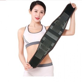Yu Zhaolin Summer Black 4-Support Breathable Tourmaline Warming Waist Belt 104 Y007d Black Summer [with Mugwort Mat]+L 5ea