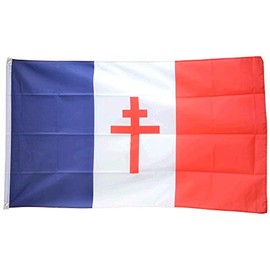Flaggenfritze® France Flag with Lorraine Cross 90 x 150 cm