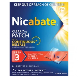 Nicabate Buy Nicabate Clear Patches 7mg 7 Patches Online | Chempro Chemists