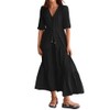 Women's Floral Maxi Long Dresses Casual Summer Deep v Beach