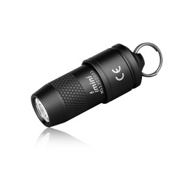 OLIGHT iMini LED Torch Key Ring with Magnetic Base 3 x LR41 Button Cells IPX6 and 1.5 m Fall Protection, Small Torch Keychain for Hiking, Repairs and Emergencies, Black