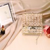 ELLDOO Crystal Jewelry Box Rectangle Trinket Organizer Earrings Rings Box