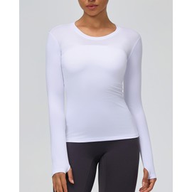 3 Pack Long Sleeve Workout Compression Shirts for Women Yoga Running Tops Breathable Athletic Shirts