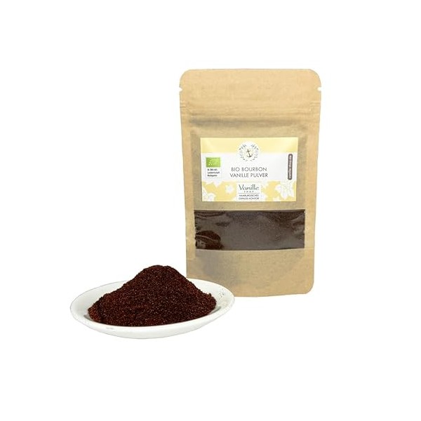25 g Organic Bourbon Vanilla Powder, Ground Premium Vanilla from