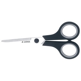 Judge JZ204 Set of 3 Scissors with Scissor Block, Right Handed Scissors with Soft Grip Handles and Stainless Steel Blades, 6cm, 8cm and 10cm, Dishwasher Safe - 25 Year Guarantee