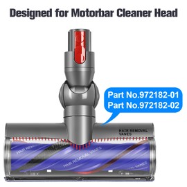 MoPei MOPEI Ersatz B1rstenstange und Endkappe f1r Dyson Anti-Tangle Motorbar Staubsaugerb1rste, Brush Roller Kompatibel mit Teil Nr. 972182-01