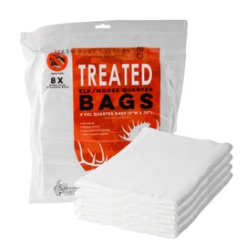 Koola Buck - Treated Elk & Moose Game Bags Hunting Meat. Complete Your Field Processing Kit with Four 60" Heavy Duty Elk Quarter Bags for Meat. Vacuum Sealed Big Game Bags for Easy Transport