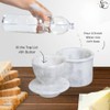 Handcrafted Round Marble Butter Keeper | Elegant White Marble French