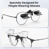 Joy&Jey Clip on Lazy Glasses - Horizontal Reading Glasses 90