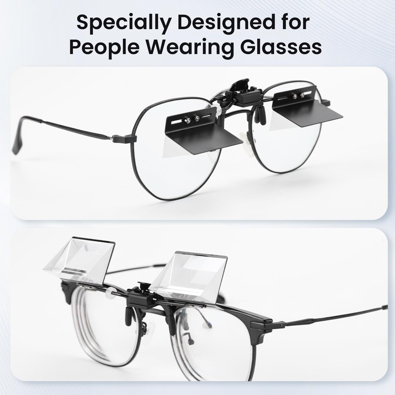Joy&Jey Clip on Lazy Glasses - Horizontal Reading Glasses 90