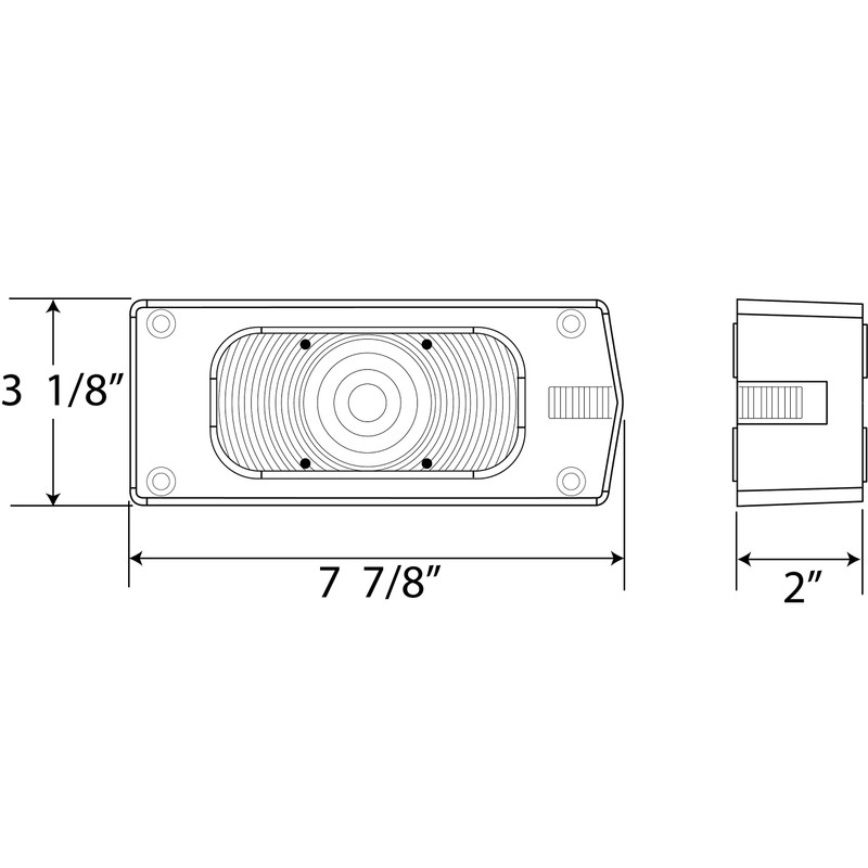 Optronics A36R Red Tail and Side Marker Light Replacement Lens