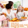 Lasnten 200 Pcs Mini Nail Files Fall Gifts Bulk for