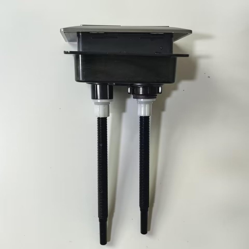 WinZo BT079GR Toilet Rectangular Push Button Universal for Dual Flush