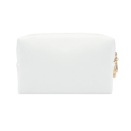 Kososuru Small Makeup Bag Portable Cosmetic Bag for Women Makeup Pouch Waterproof Toiletry Bag for Travel (Big-White, Big Size)