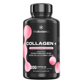Vital Botanics Collagen + Biotina y Colágeno Hidrolizado con Vitamina C