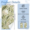 Flowers and Plants Pattern Kitchen Towels Set of 2, with