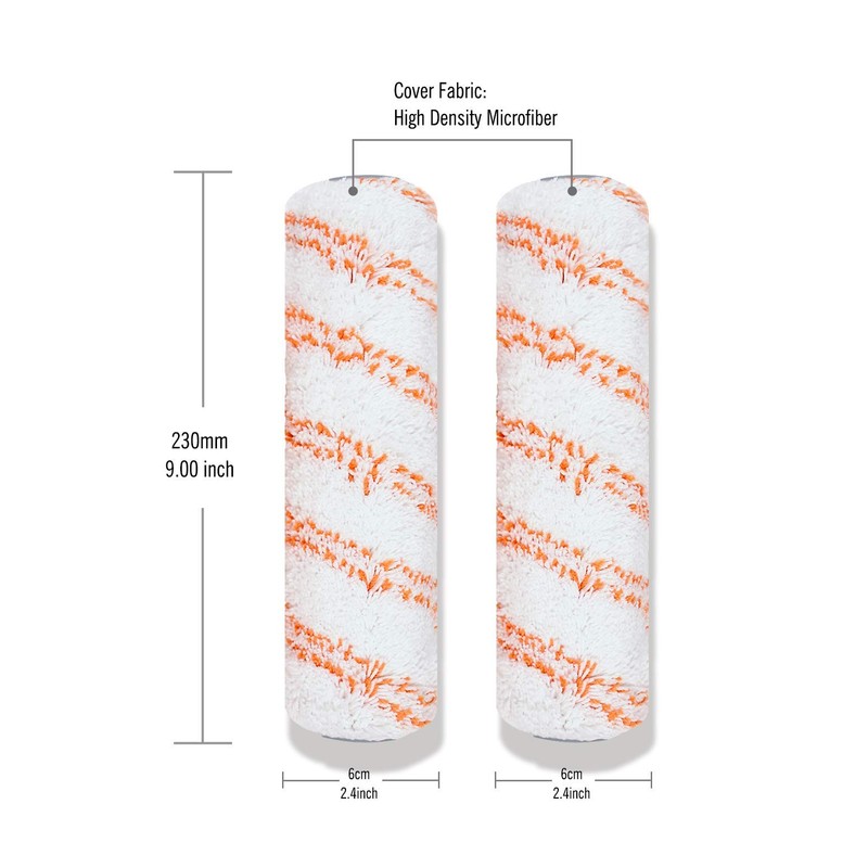 ROLLINGDOG 9 inch Paint Roller Set - 3PCS Lint Free