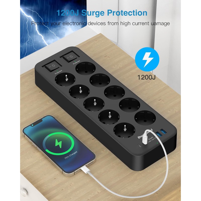 Power strip 10-way