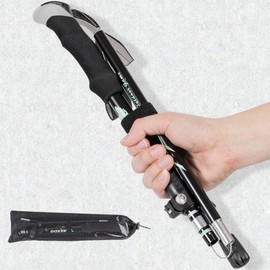 Ultralight folding mountaineering stick for trekking sports Stick 95-110cm/black