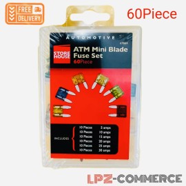 Storehouse Brand New STOREHOUSE 67664 ATM Mini Blade Fuse Set 60 Piece /US SELLER ‼ .