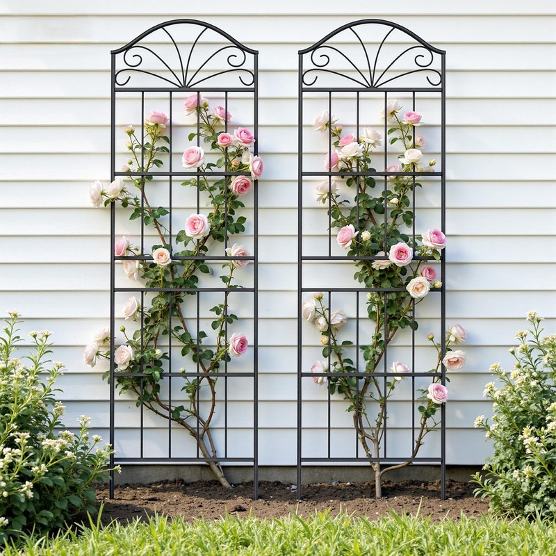 Metal Trellis for Climbing Plants Outdoor, 70 * 19.7 Inch