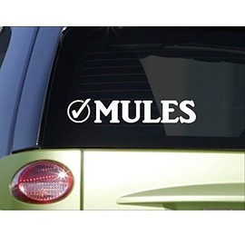 EZ-STIK Mules CheckI044 8" Sticker Decal Horseback Saddle horseshoeeshoe