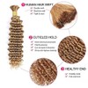 WuvuSnm Human Hair Braiding Deep Wave Boho Braids Bulk Hair