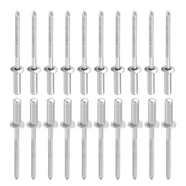 DTGN 4mm x 7mm (DxL) Blind Rivets - 100Pack - Good for Machinery Joining - 304 Stainless Steel Dome Closed End Rivet