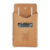 HERITAGE LEATHER 407C BOX SHAPED TOOL POUCH W/TAPE CLIP W x H 7.1 inches (11 x 18 cm)