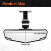 BARQUPO Convex Rear View Center Mirror Wide Angle Foldable Curved