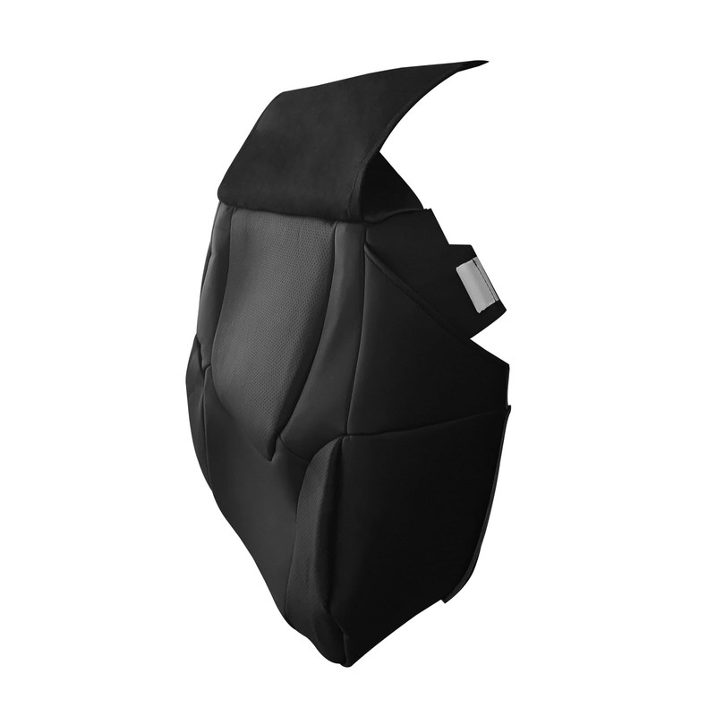 UINIEBOOM Left Front Driver Bottom Leather Seat Cover, Replacement Black