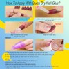TSLRSA 14 Sets Coloured False Nails, Short Coloured False Nails,
