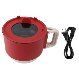 1.8L Electric Cooking Pot Multifunction Efficient Prevents Stick Foldable Handle Electric Cooker Pot for Home Dormitory Office Travel 450W US Plug 110V