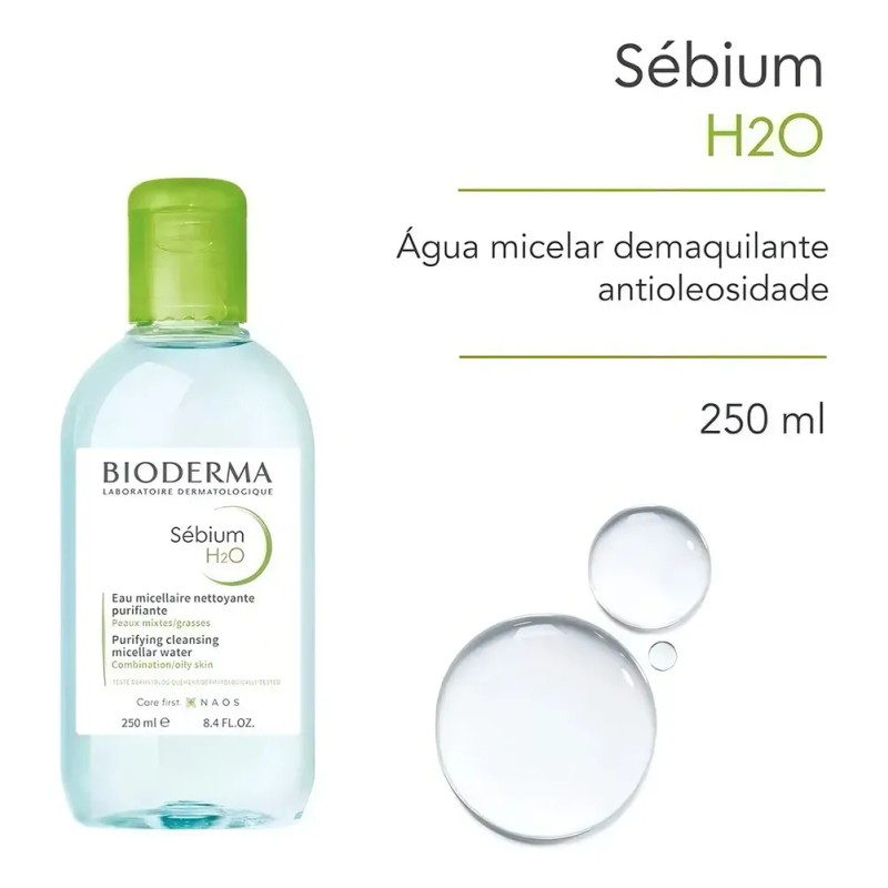 Agua micelar antioleosa Bioderma Sébium H2O, 500 ml