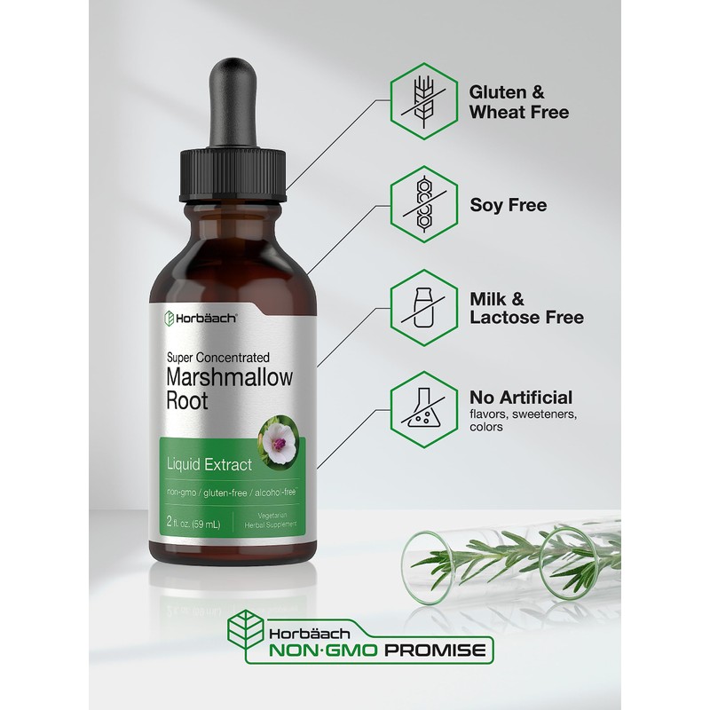 Horbäach Marshmallow Root Extract Tincture | 2 fl oz |