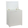 Oceanstar RH5513WHITE Storage Laundry Hamper, White