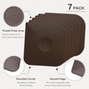 7 Pcs Plastic Pan Scraper Set, Non-Scratch Pot Scrapers for