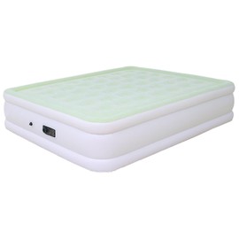 RAPTAVIS Queen Size Air Mattress Inflatable Bed with Built in Pump, 18in Blow Up Mattress for Bedroom, Green
