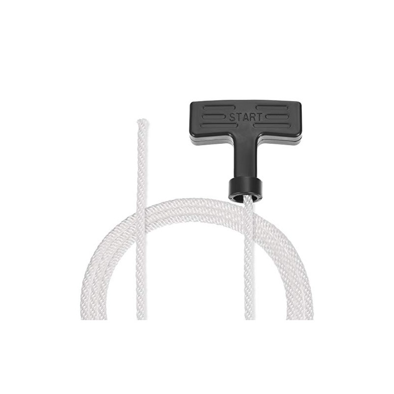 sourcing map Recoil Start Rope with Handle 4 mm Diameter