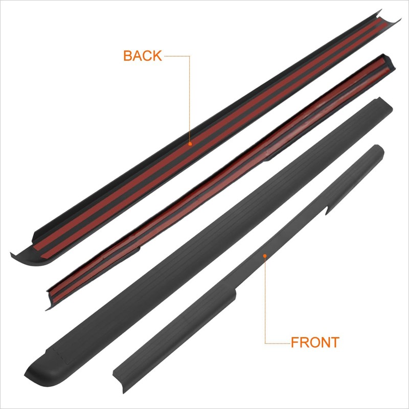3Pcs Tailgate Bed Rails Protector Caps Compatible with 05-14 Nissan